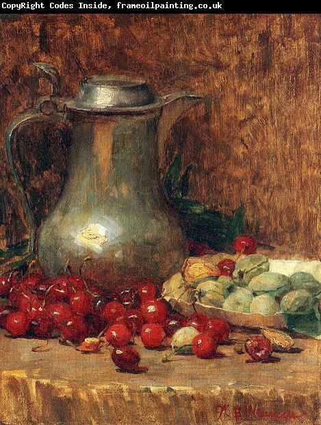 Newman, Willie Betty Pewter Pitcher and Cherries